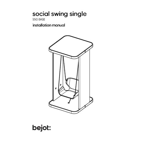 social swing single - installation manual